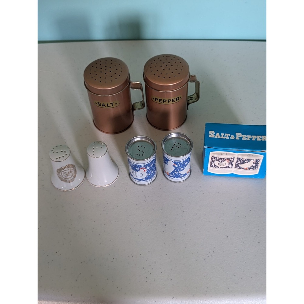 Salt and Pepper Shaker Lot of 3